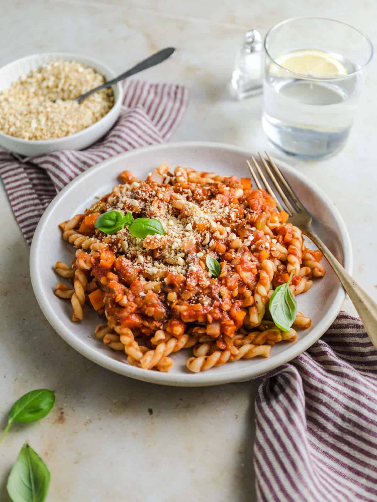 Basic lentil bolognese