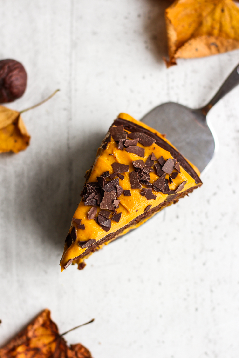 pumpkin pie vegan with chocolate