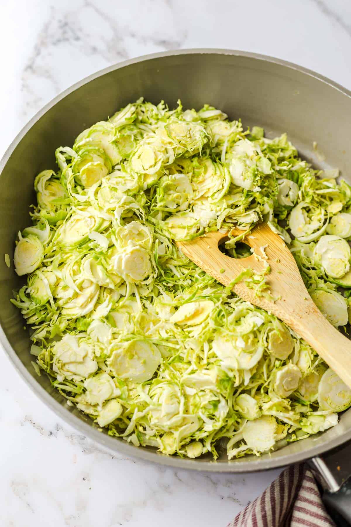sauteeing brussels sprouts without oil