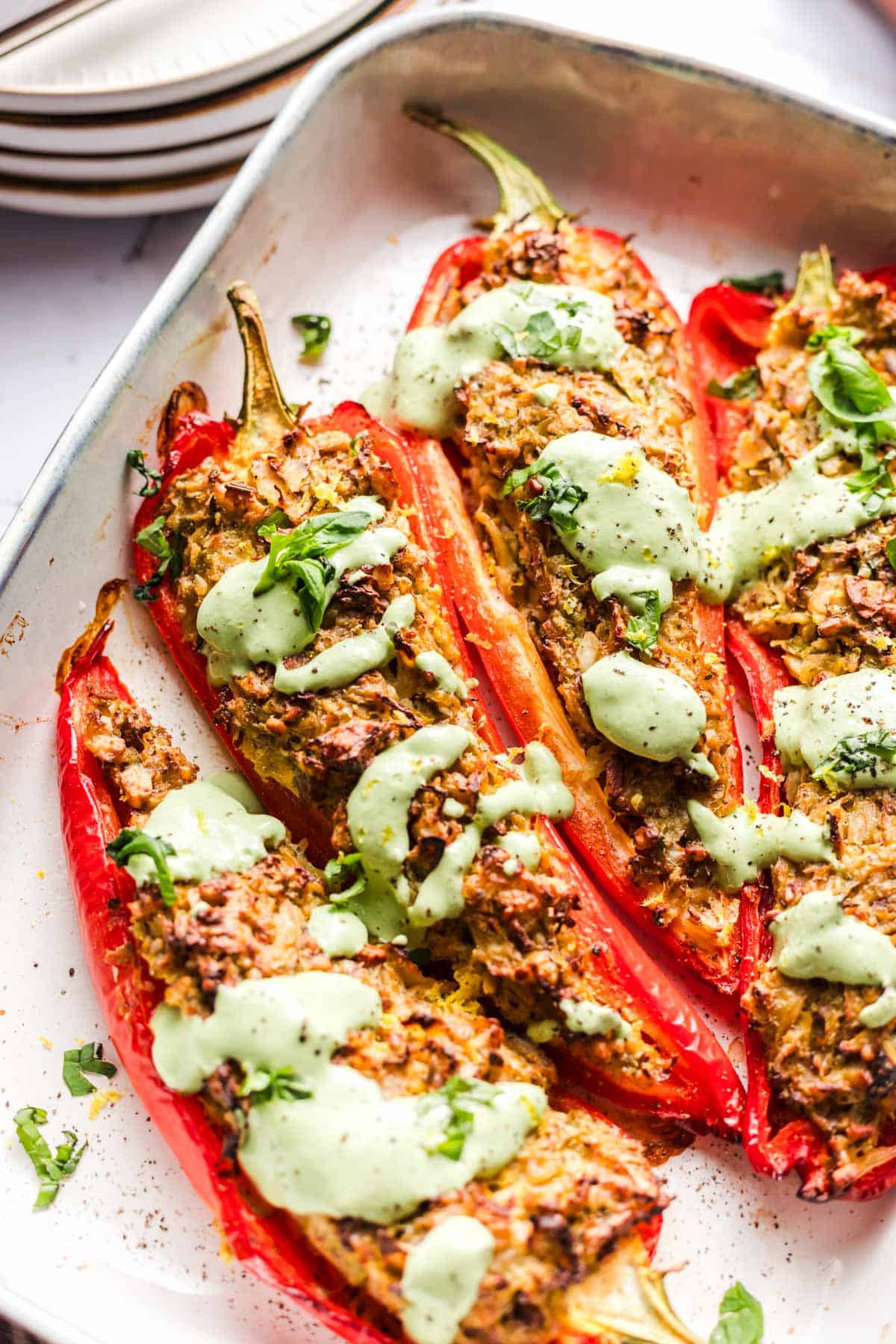 vegan stuffed peppers