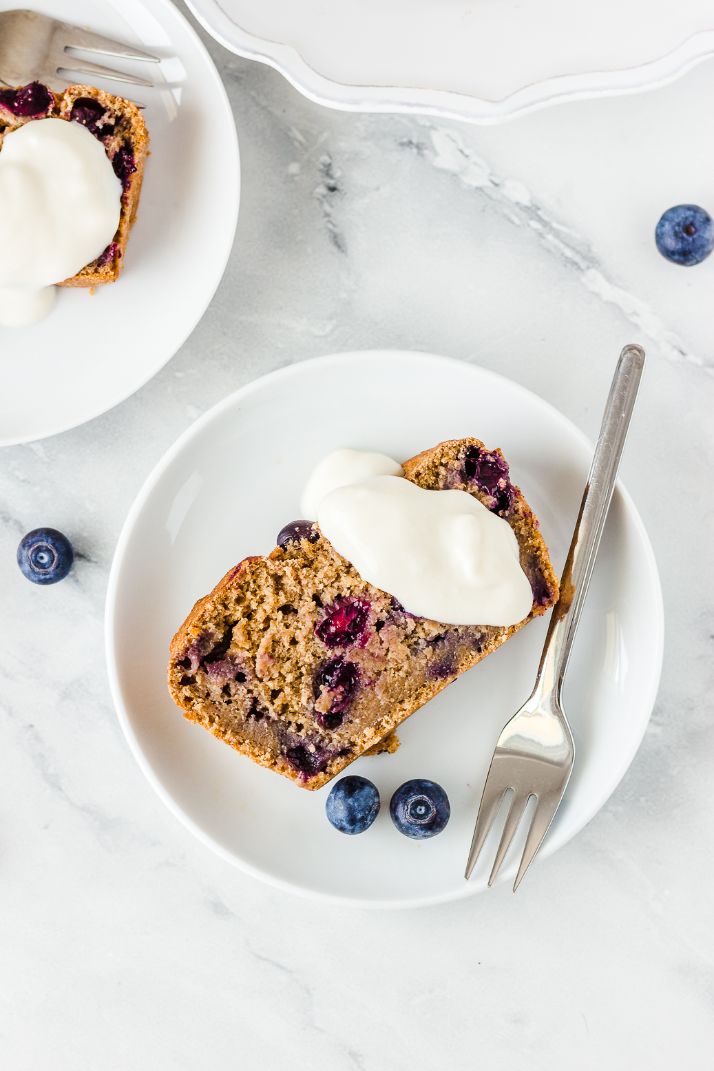 oil-free vegan blueberry-banana bread made with oat flour #vegan#oil-free#gluten-free#bananabread