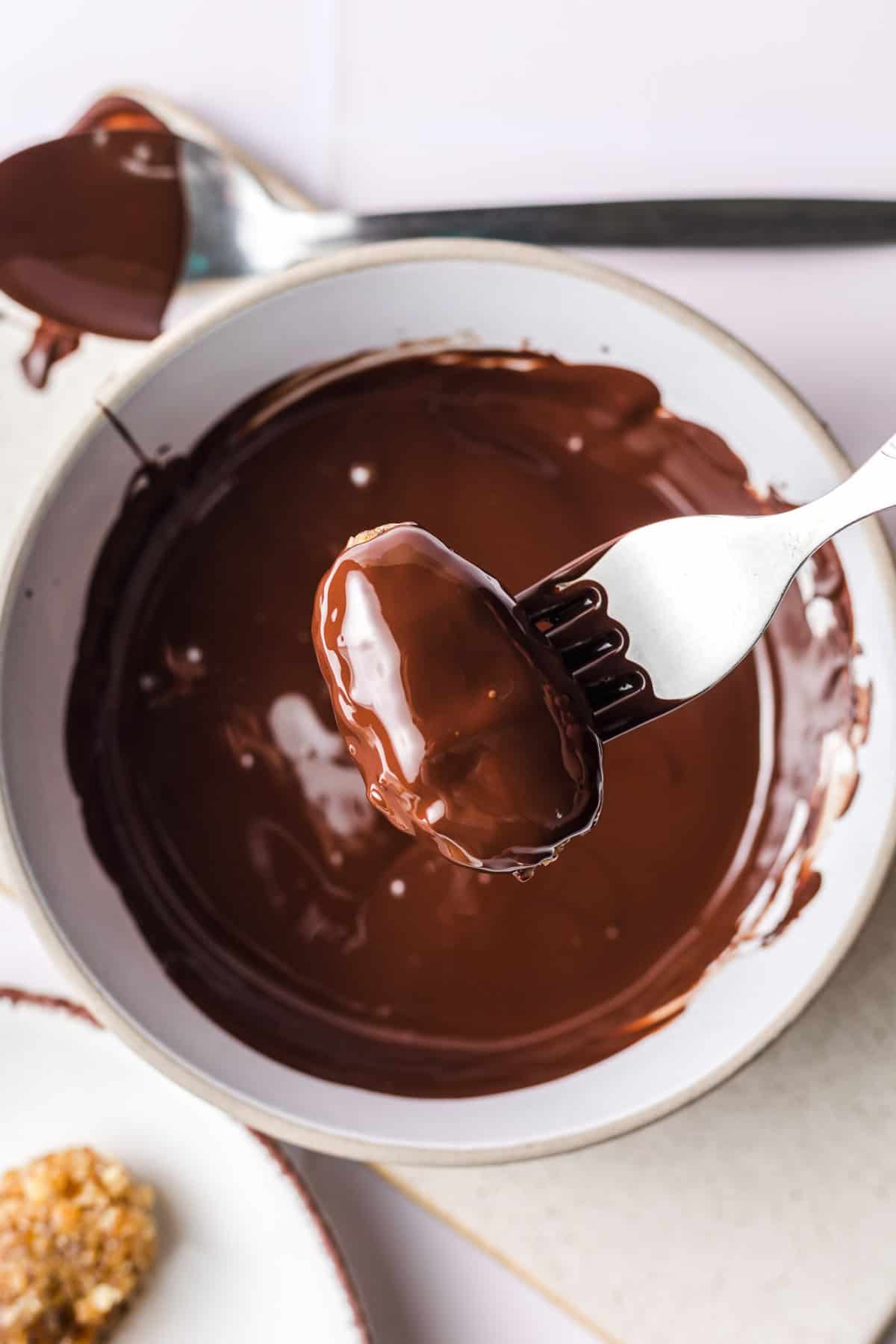 chocolate covered vegan pralines