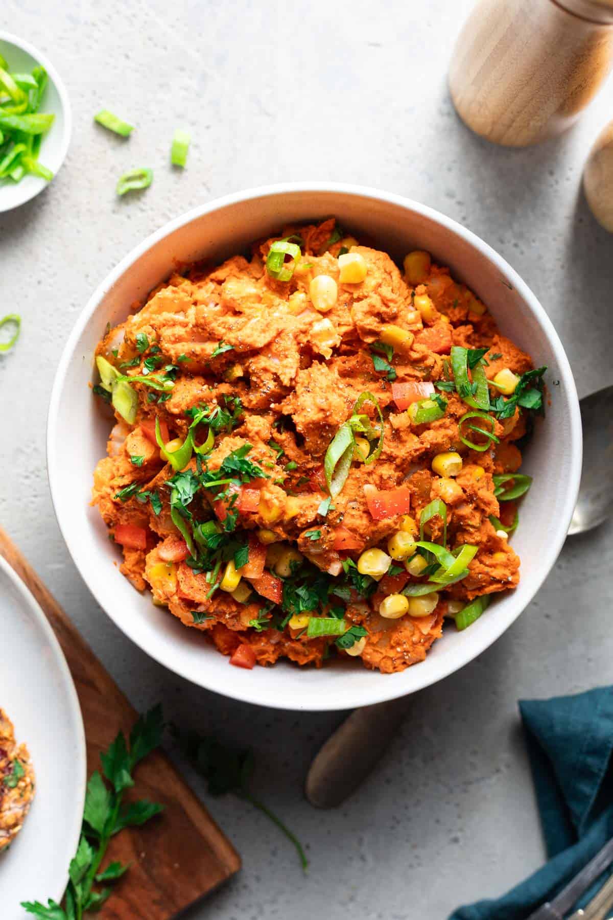 vegan romesco salad
