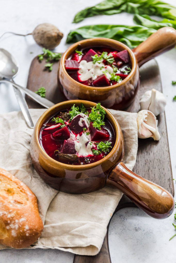 Simple oil-free vegan borscht #vegan #borscht #soup