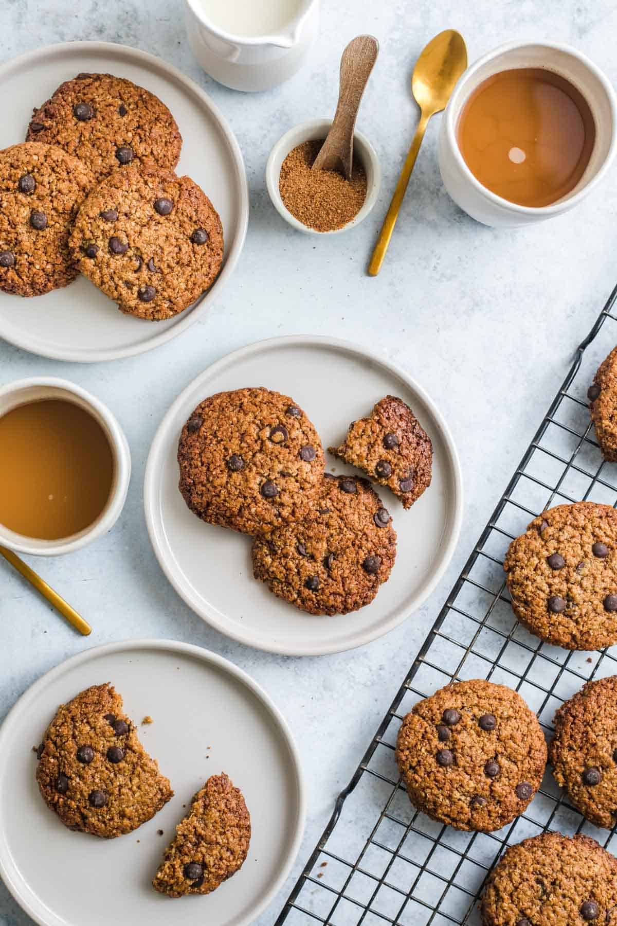 sesame chocolate chip cookies 