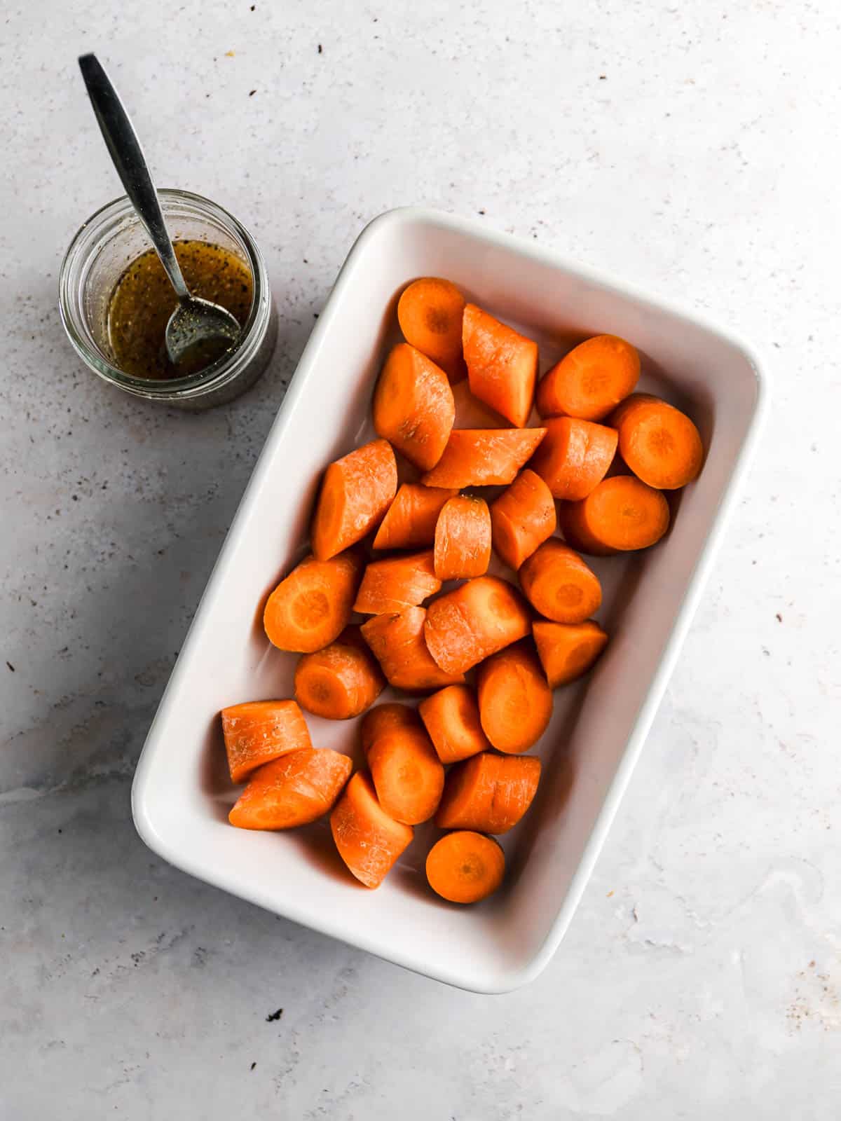 carrots with dressing