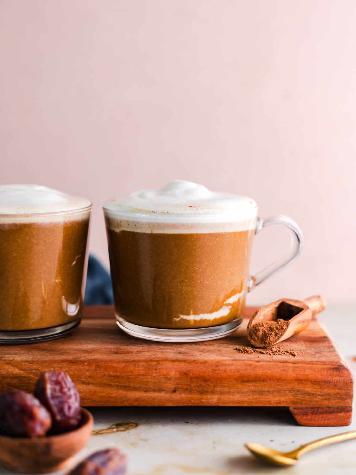 healthy hot chocolate vegan with pumpkin
