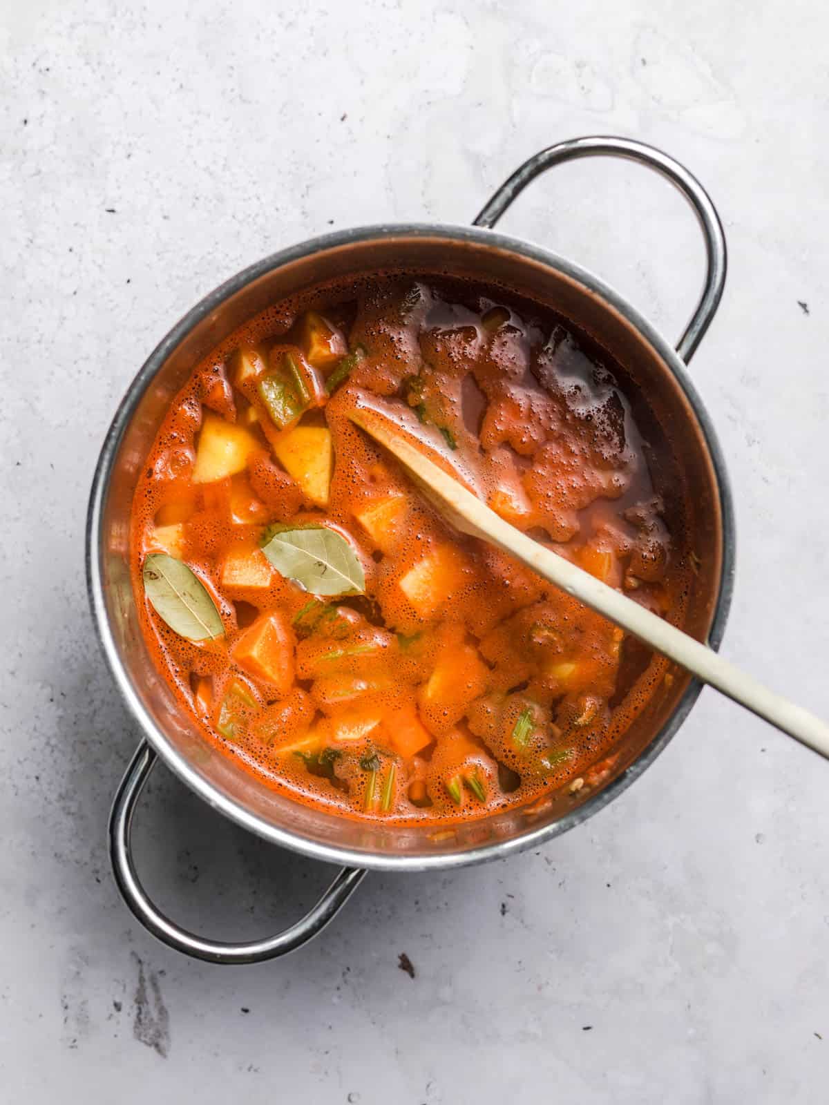 homemade lentil soup