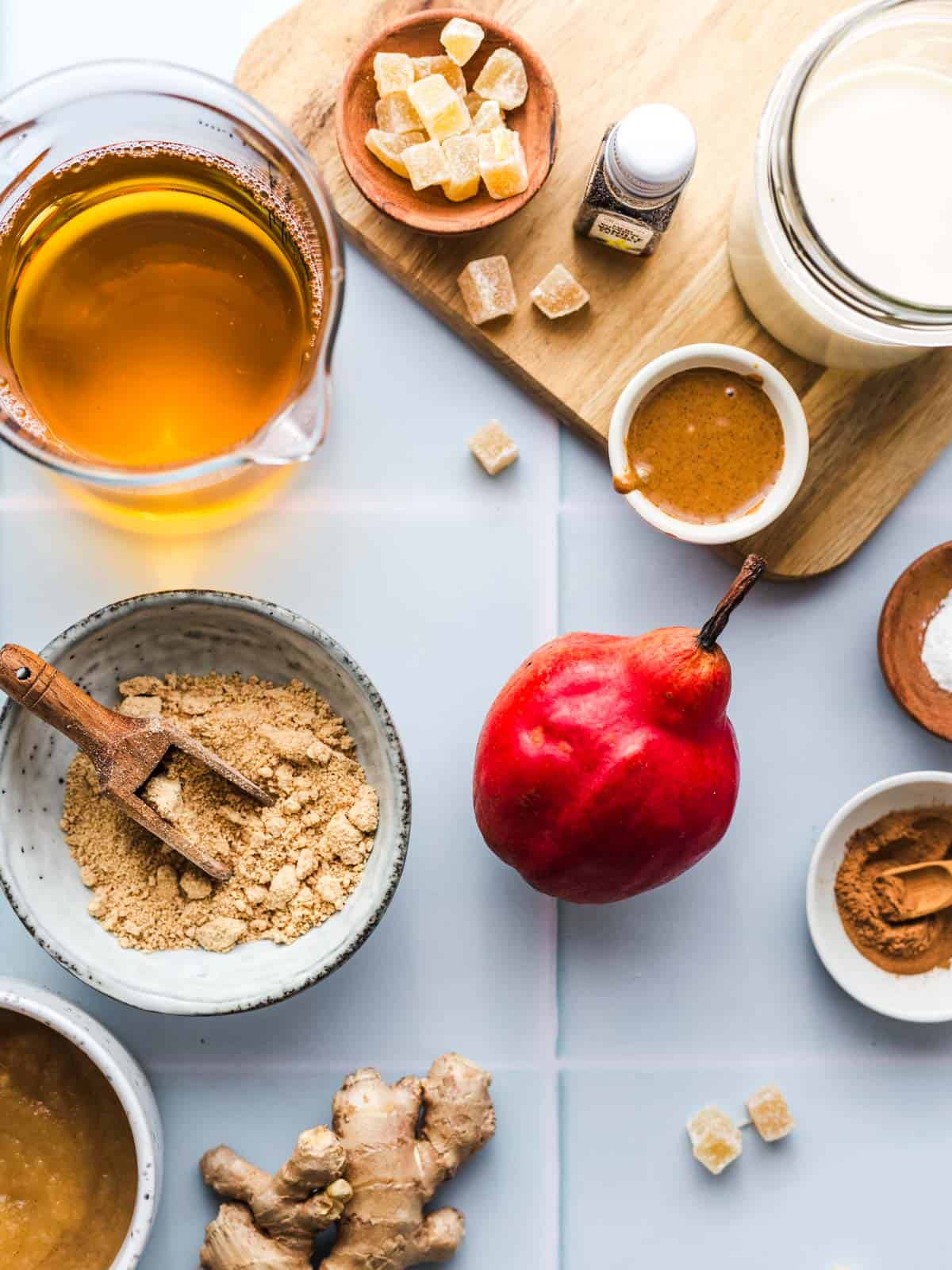 ingredients vegan fall inspired waffles