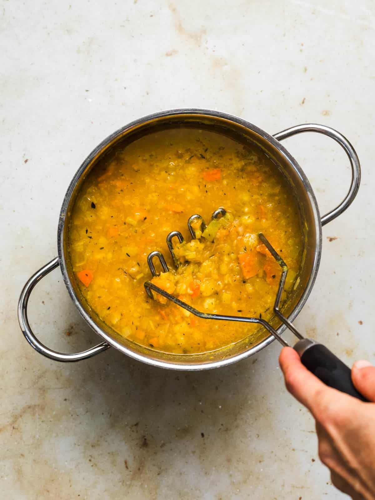 mash potato leek soup