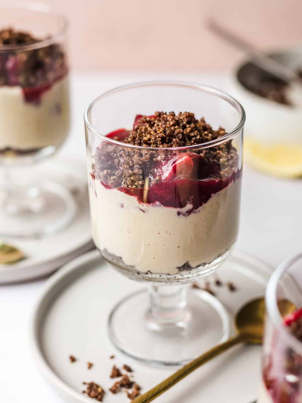vegan layered dessert no sugar