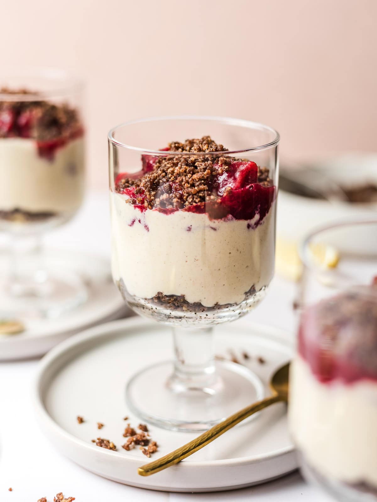 healthy vegan Christmas trifle