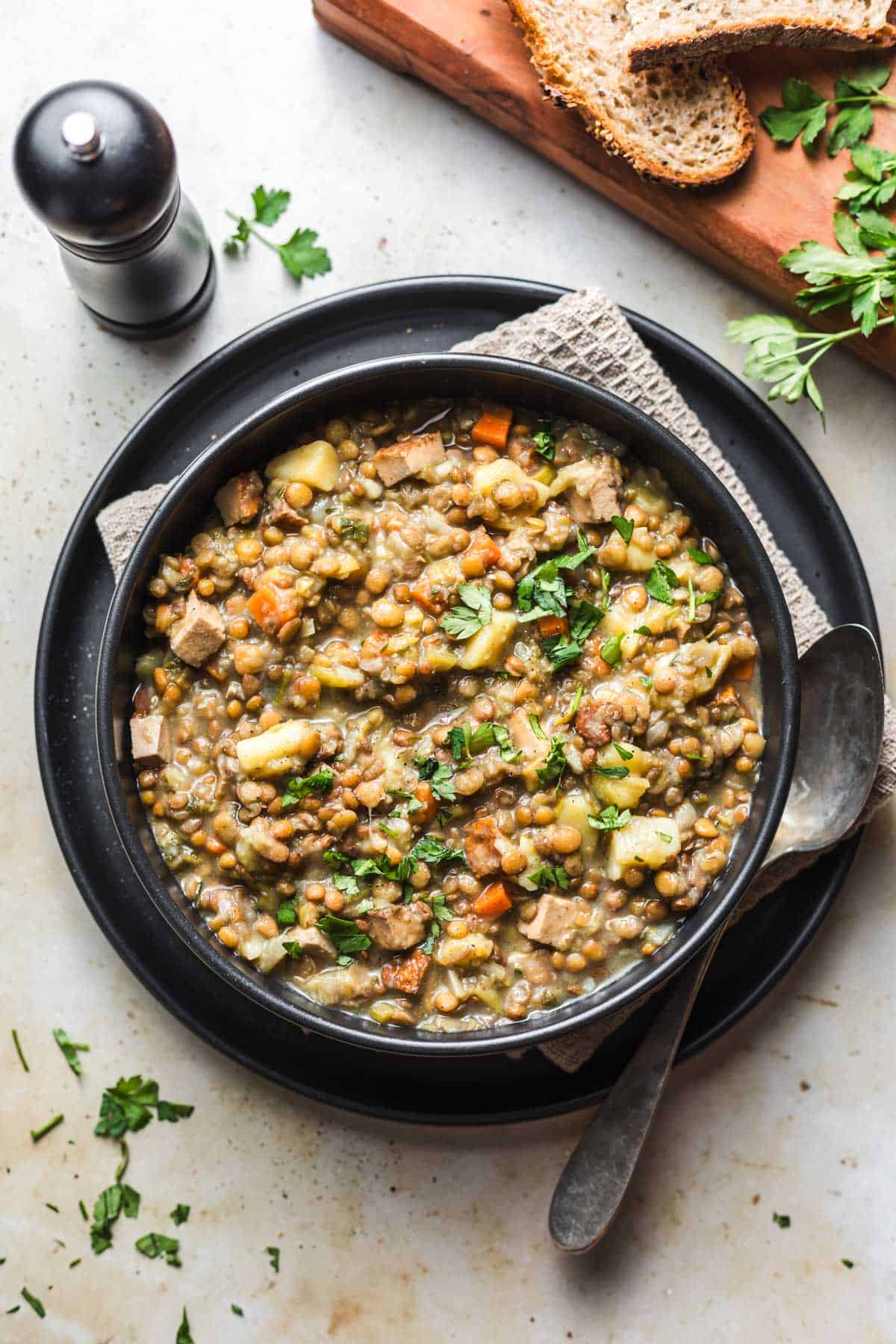 lentil veggie stew