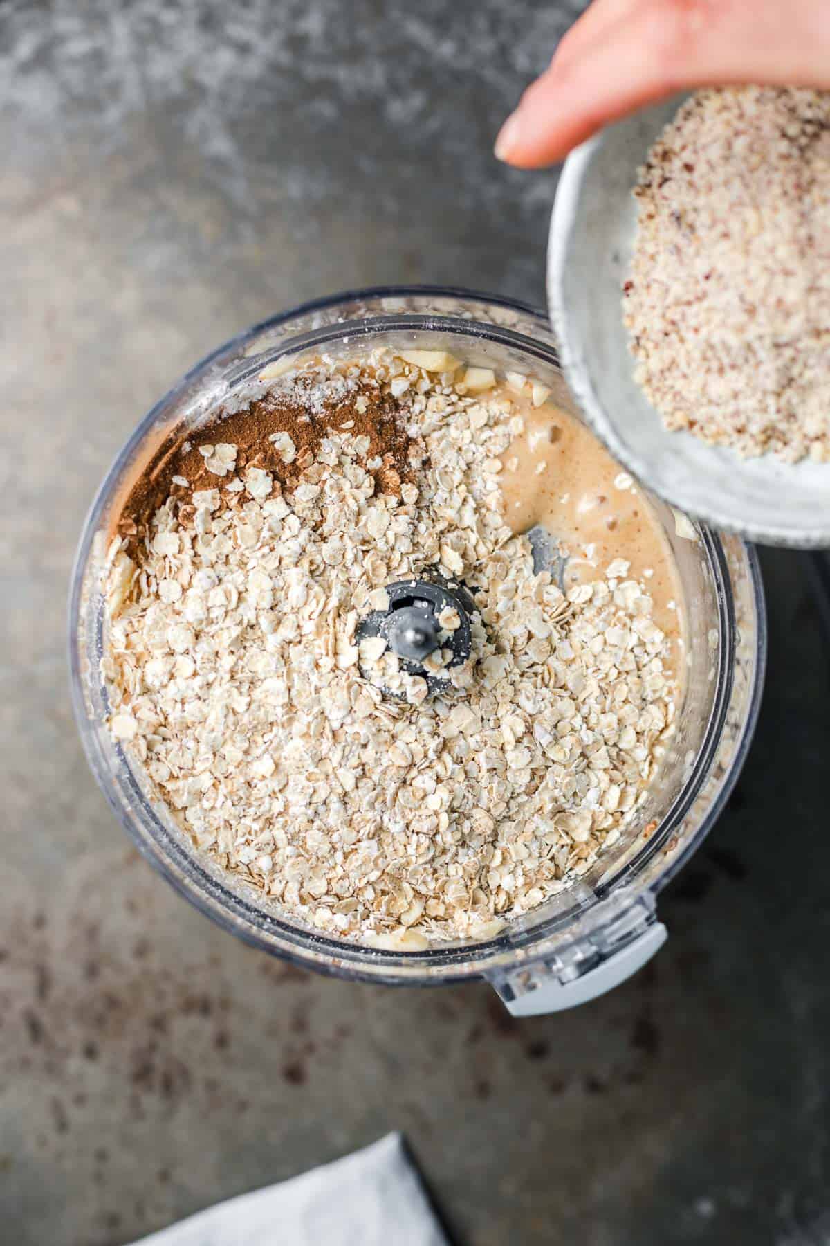 making oat banana cookies