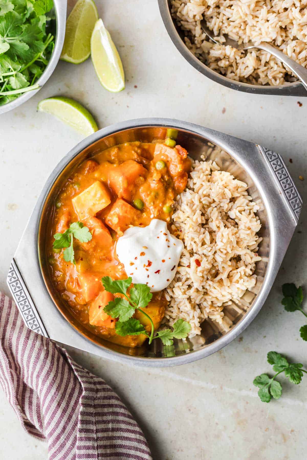 red lentil and sweet potato Curry