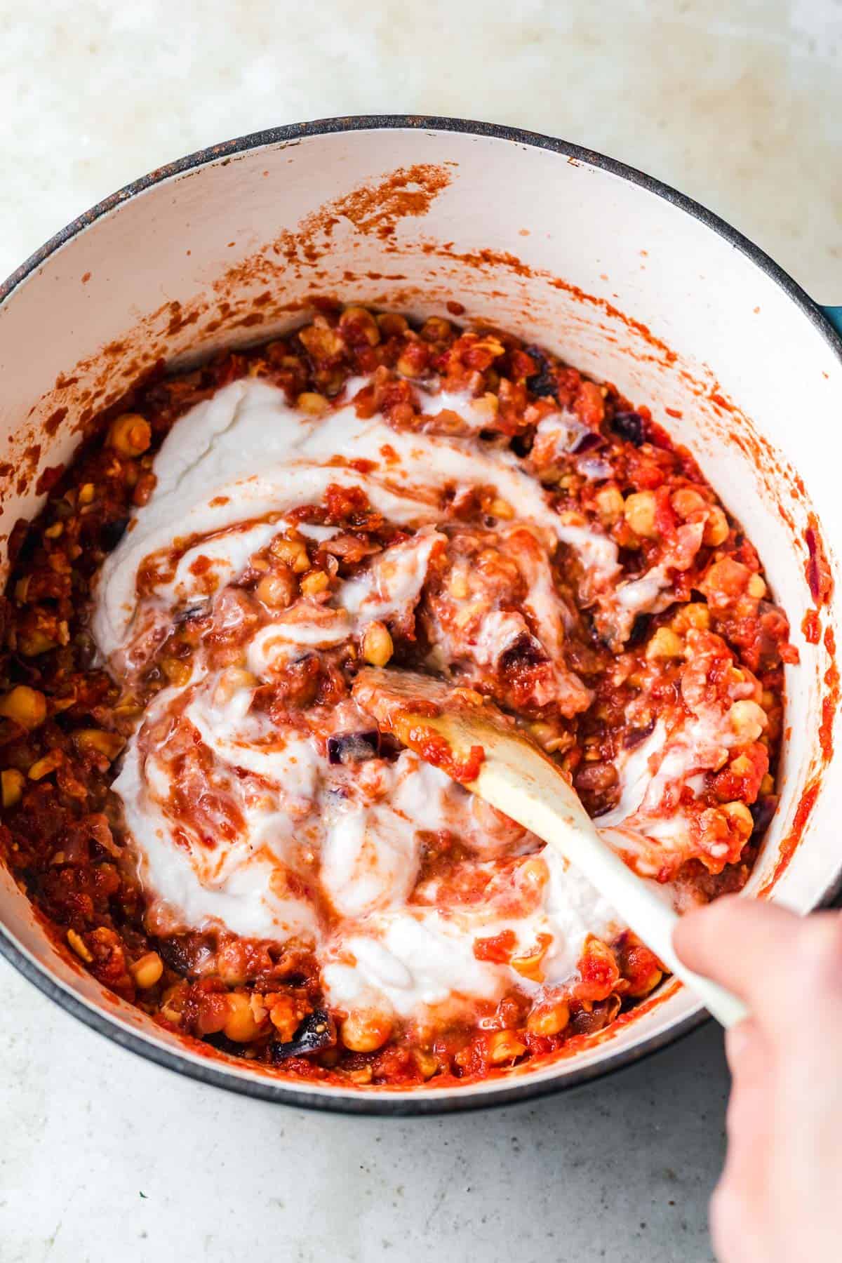 vegan chickpea curry with coconut milk