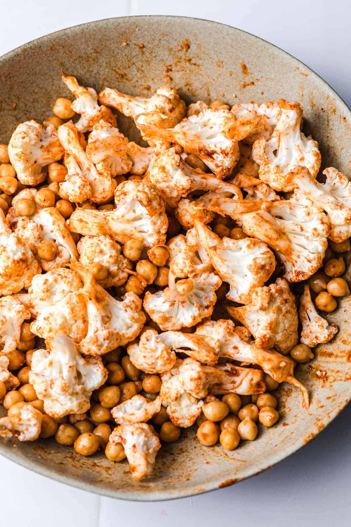 spiced cauliflower and chickpeas