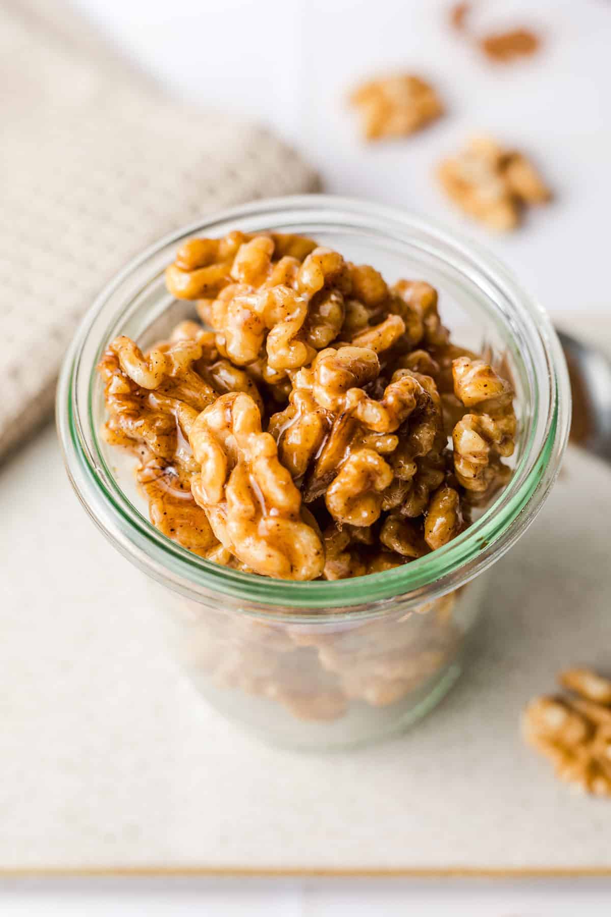 maple syrup glazed walnuts