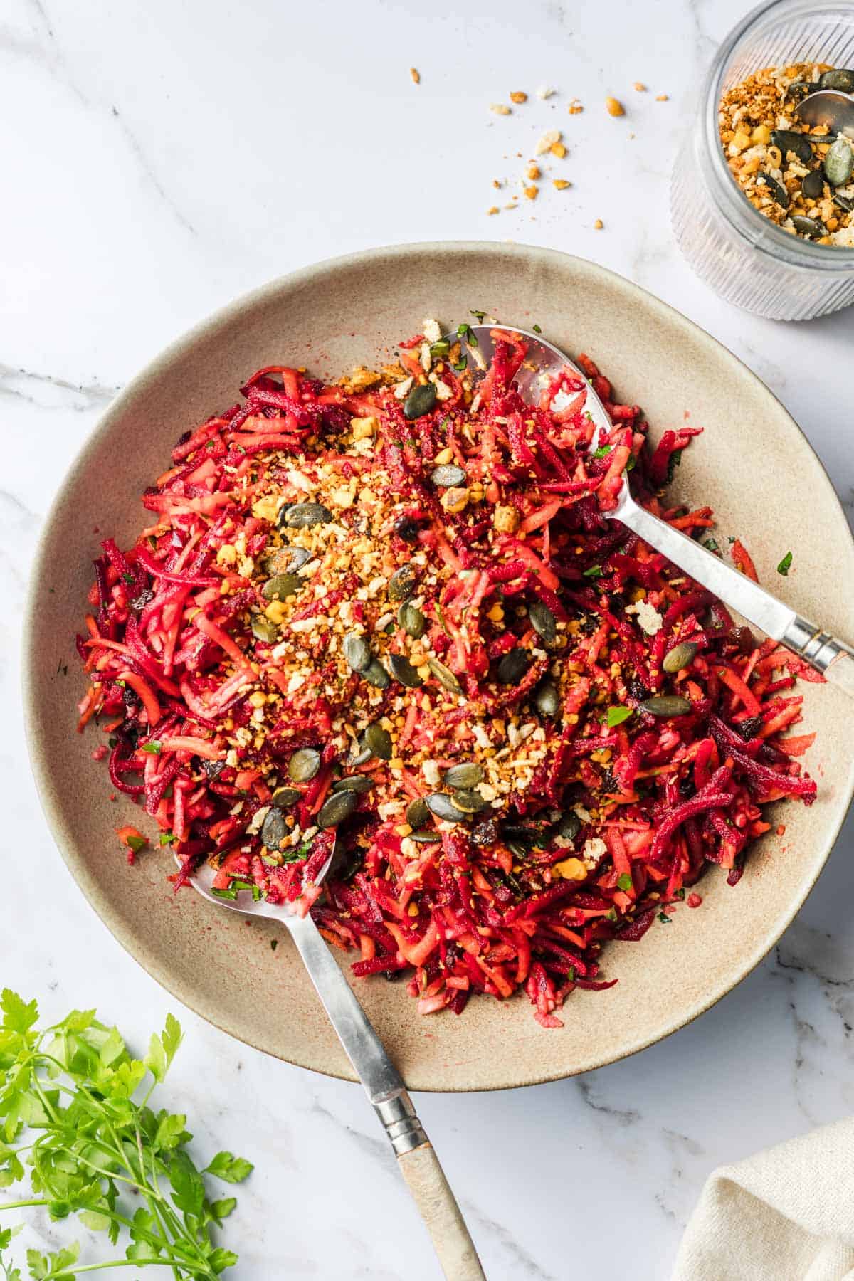 raw beetroot salad without oil