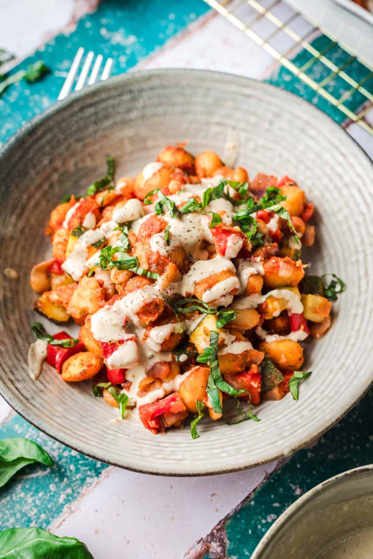 vegan tomato gnocchi bake