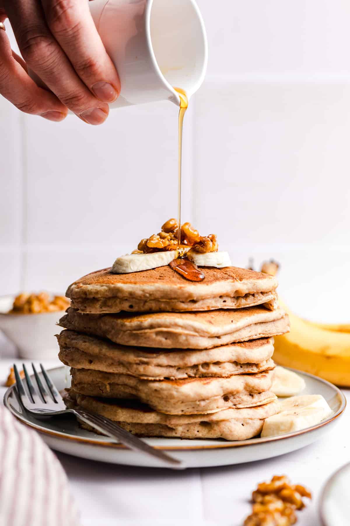 whole food vegan banana pancakes without sugar