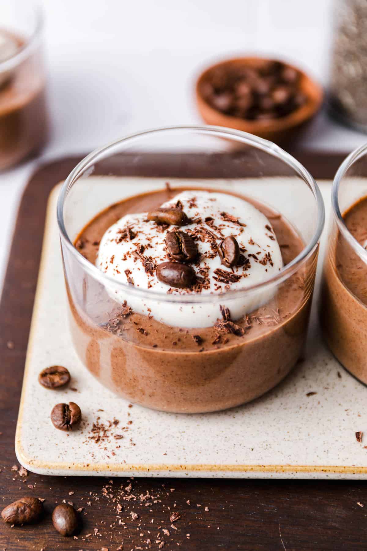 chocolate covered vegan chia pudding no sugar