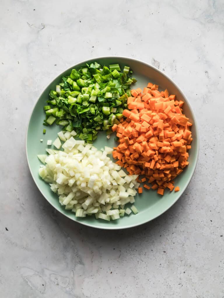 veggies chopped