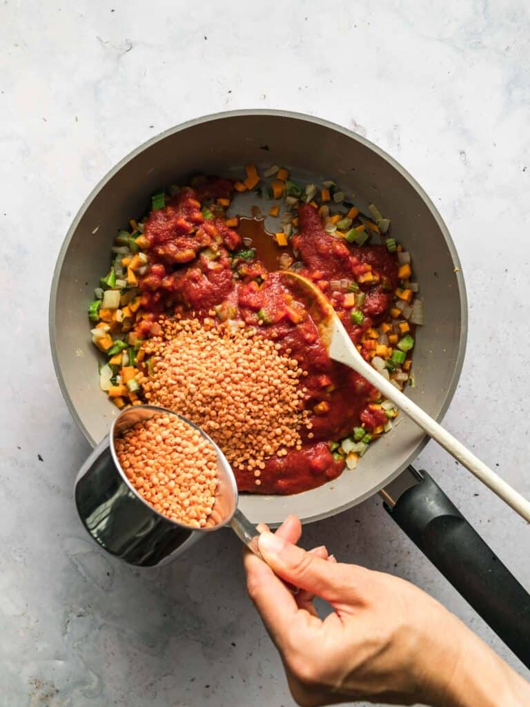 lentil bolognese sauce ingredients
