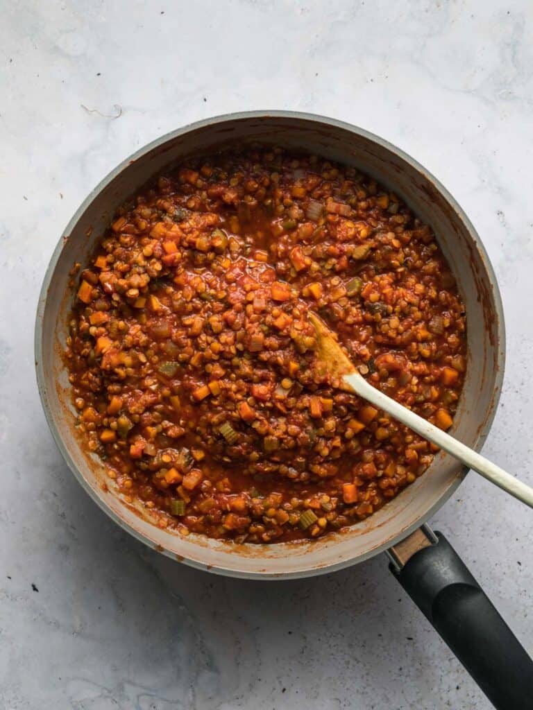 basic lentil bolognese