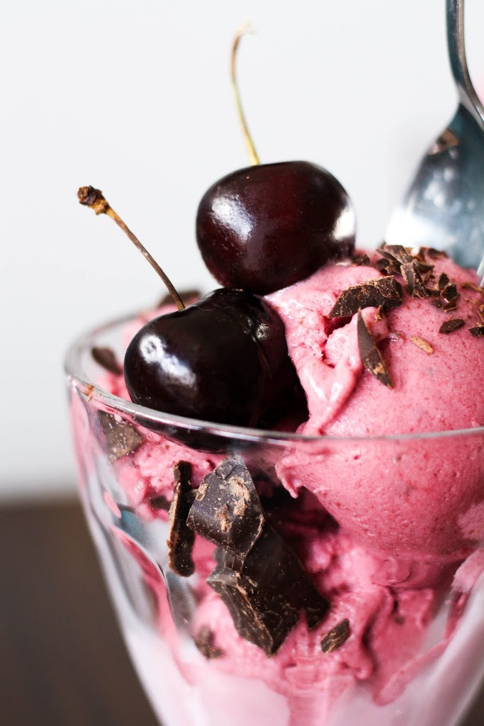 homemade cherry ice cream vegan
