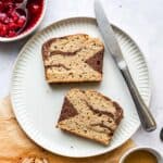 marbled banana bread vegan