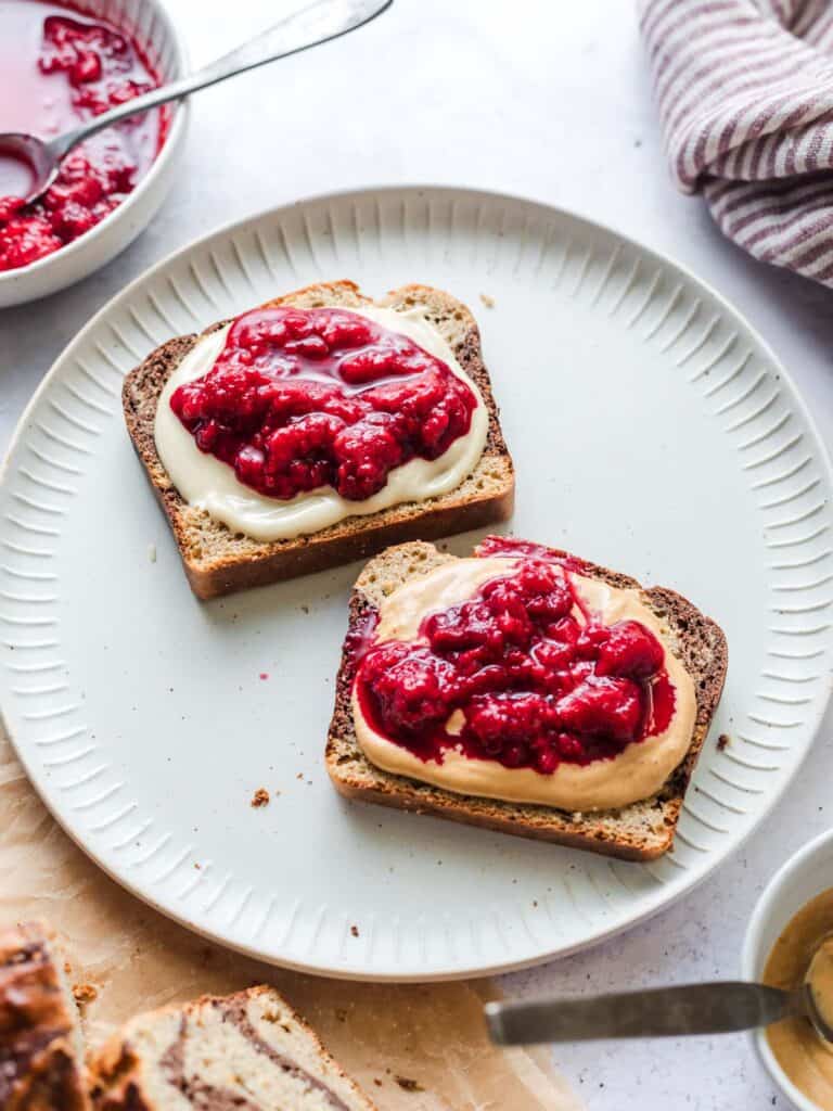 vegan banana bread jam