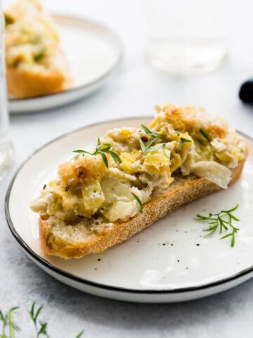 Creamy vegan leek dip #vegan #dip #glutenfree #fallrecipes