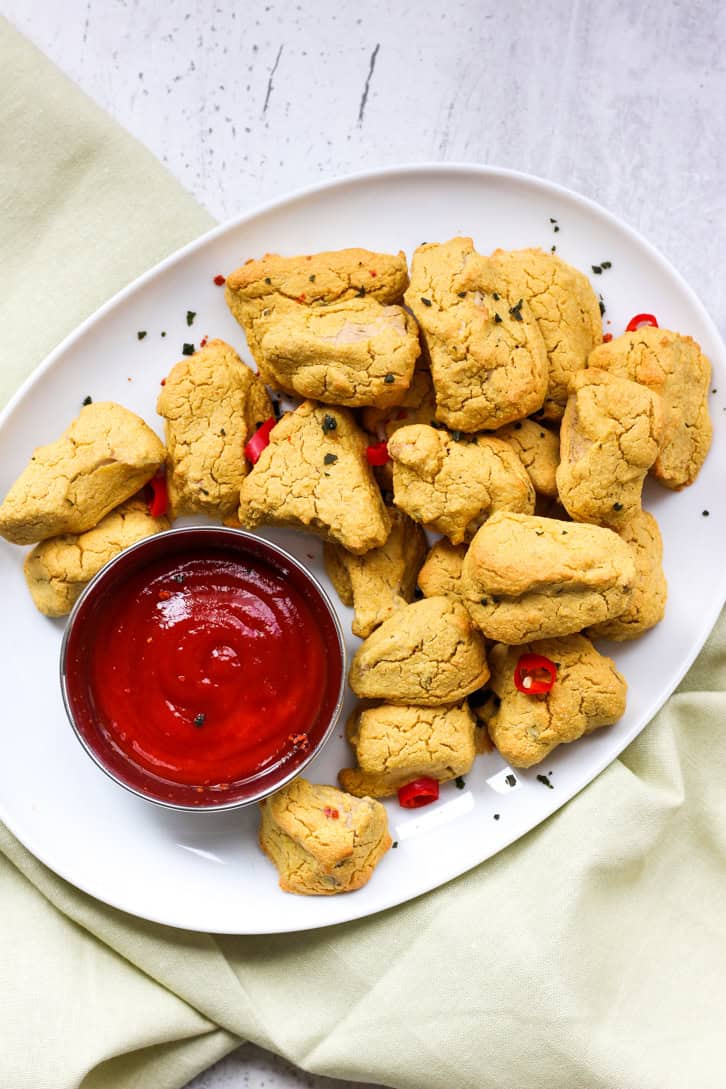 oil-free jackfruit pakoras vegan
