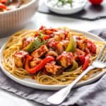 Vegan Tofu Cacciatore #vegan #Italian #Tofu
