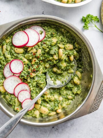 Creamy Spinach & White Beans