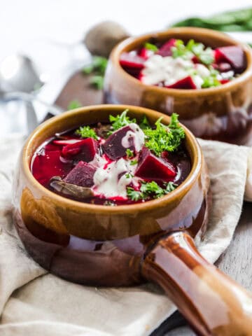 Simple oil-free vegan borscht #vegan #borscht #soup