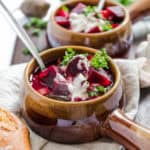 Simple oil-free vegan borscht #vegan #borscht #soup