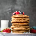 Vegan protein pancakes without protein powder #proteinpancakes #vegan