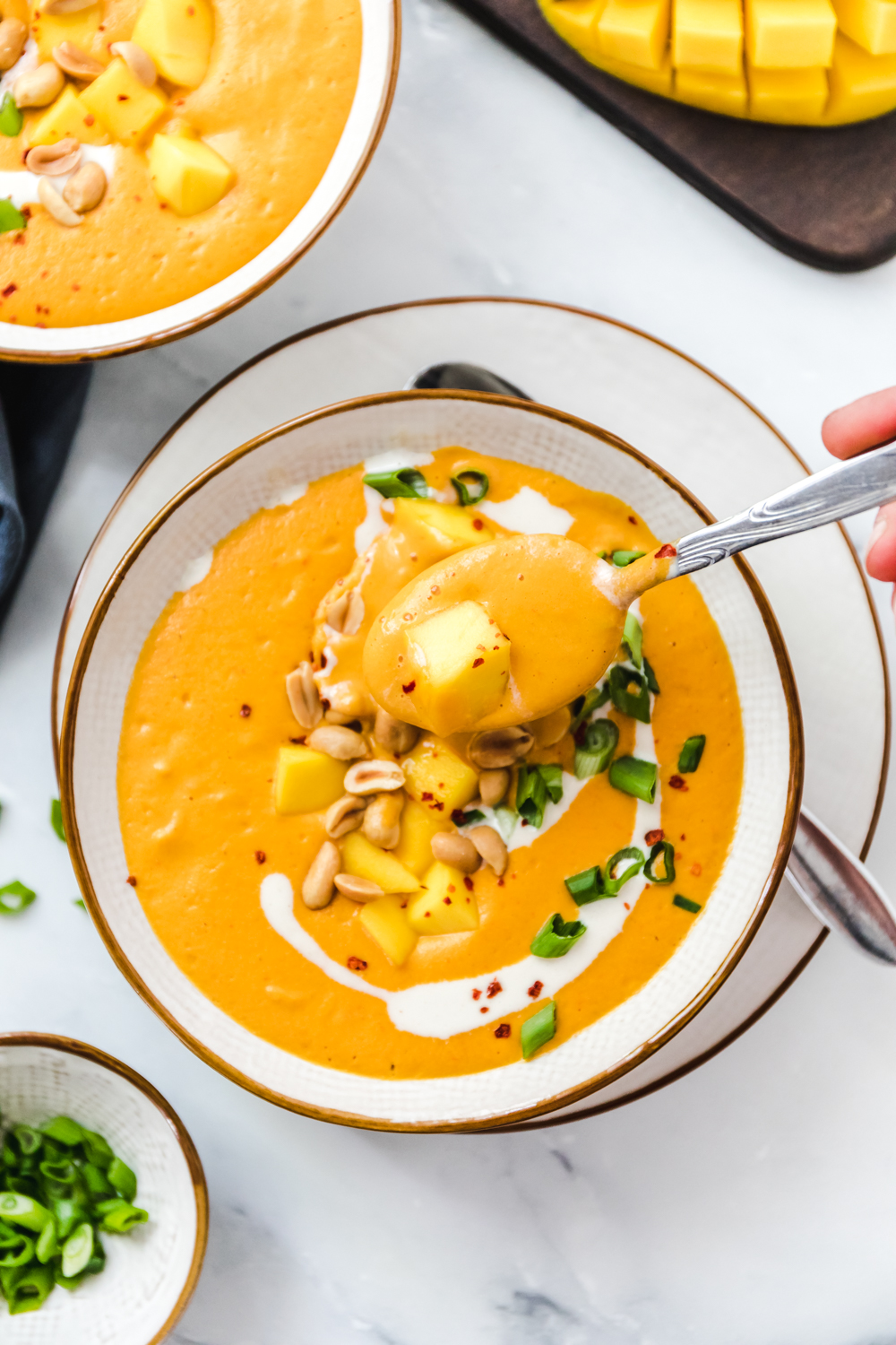 Thai-Mango-Peanut-Soup #vegan #thai #soup
