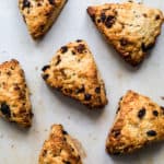vegan scones with hazelnuts and dried cranberries