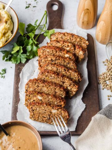 vegan lentil loaf