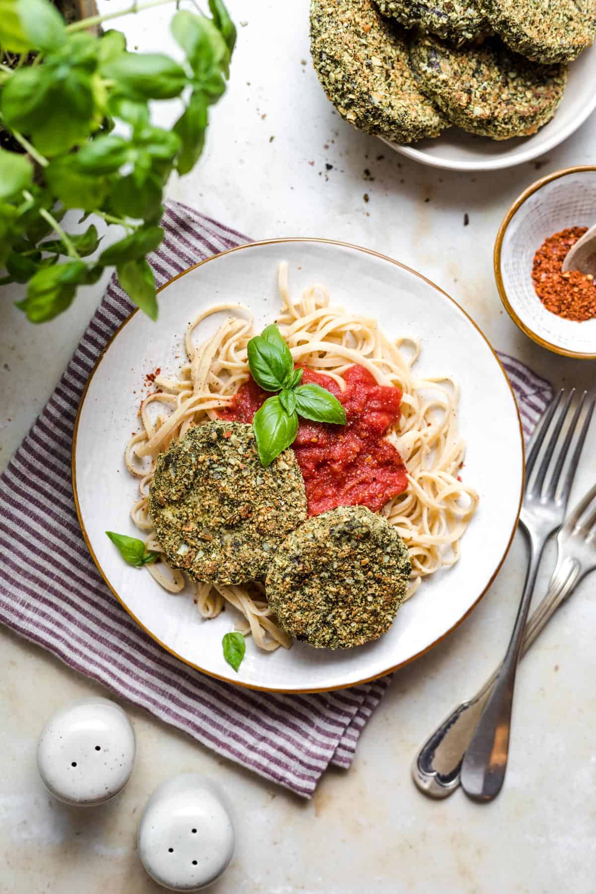 vegan aubergine parmesan