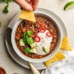 best vegan chili sin carne recipe