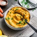 vegan carrot hummus