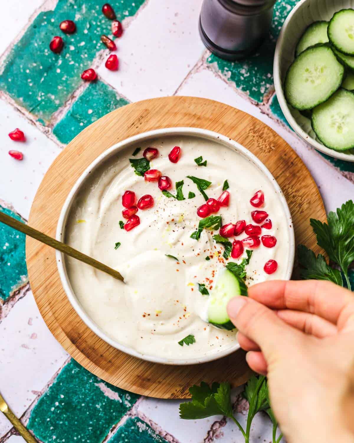 creamy vegan dip no oil