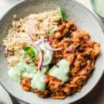 vegan tagine with chickpeas and eggplant