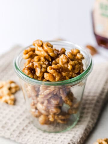 homemade caramelized walnuts