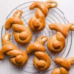 wholesome vegan easter bunny rolls
