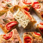 no flour focaccia made from quinoa